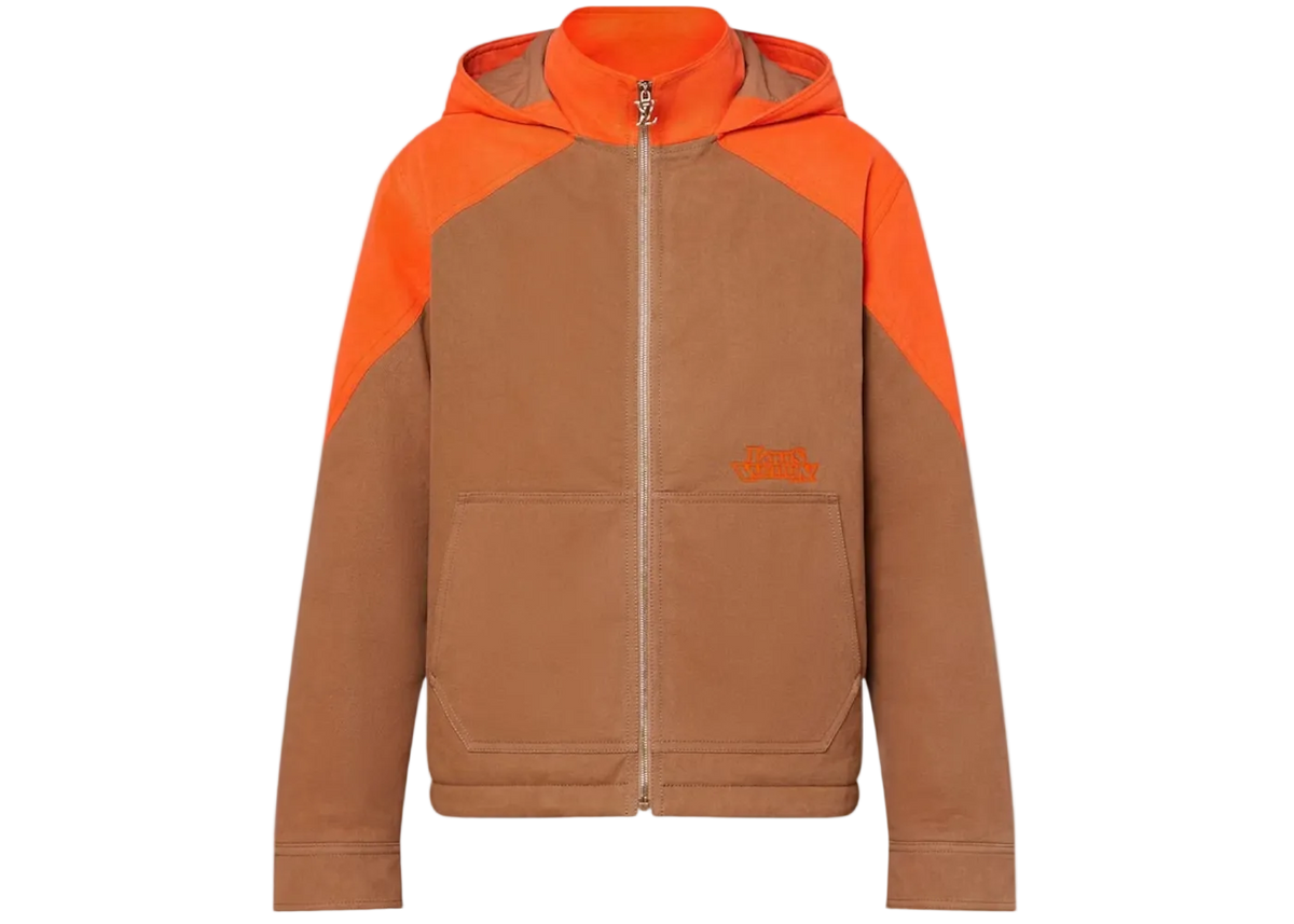 Veste en jean matelassée à capuche Louis Vuitton