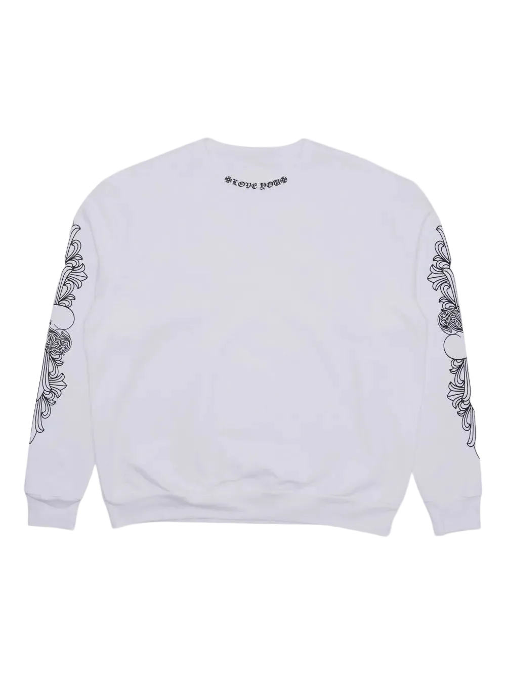 Chrome Hearts Love You Crewneck Sweatshirt "White"