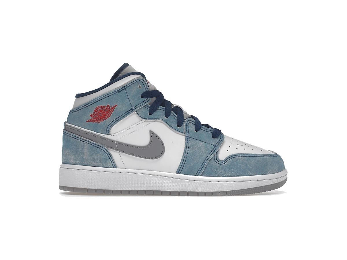 Jordan 1 Mid SE French Blue Light Steel (GS)