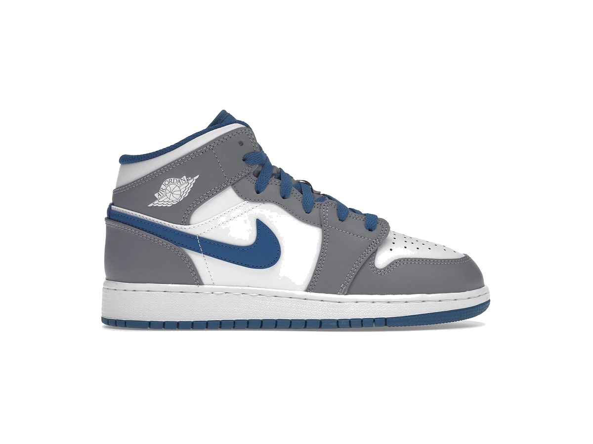 Jordan 1 Mid True Blue Cement (GS)