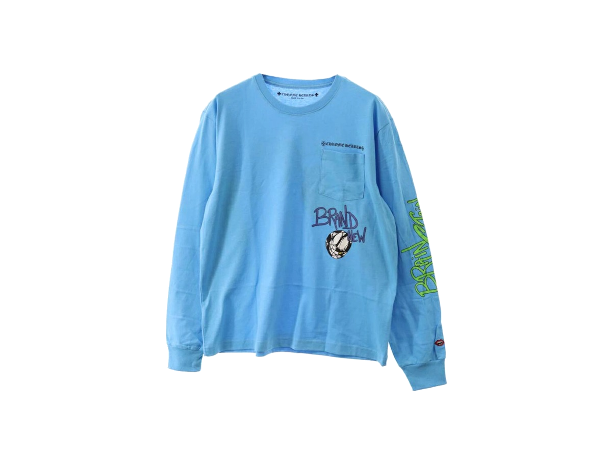 Chrome Hearts x Matty Boy Brain New L/S T-Shirt Blue