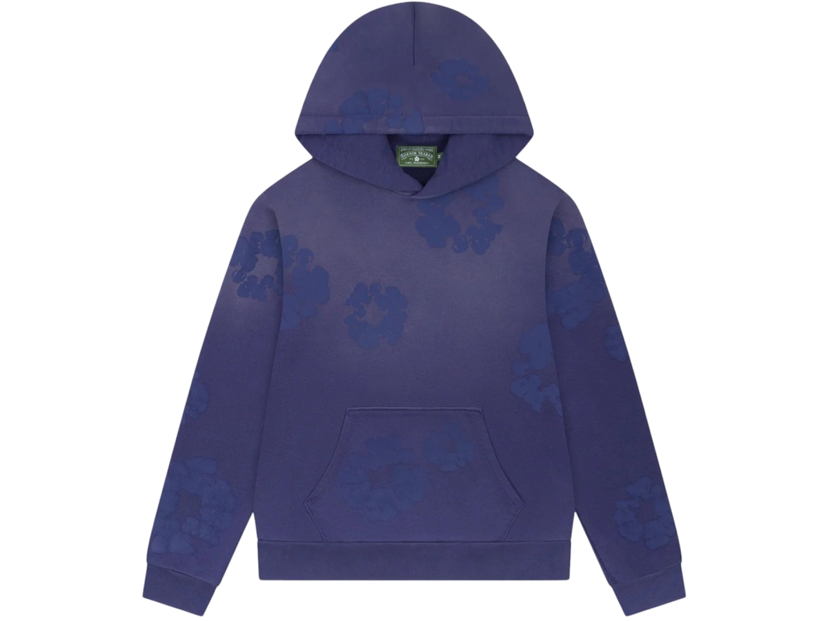 Denim Tears Mono Cotton Wreath Hoodie Washed Blue