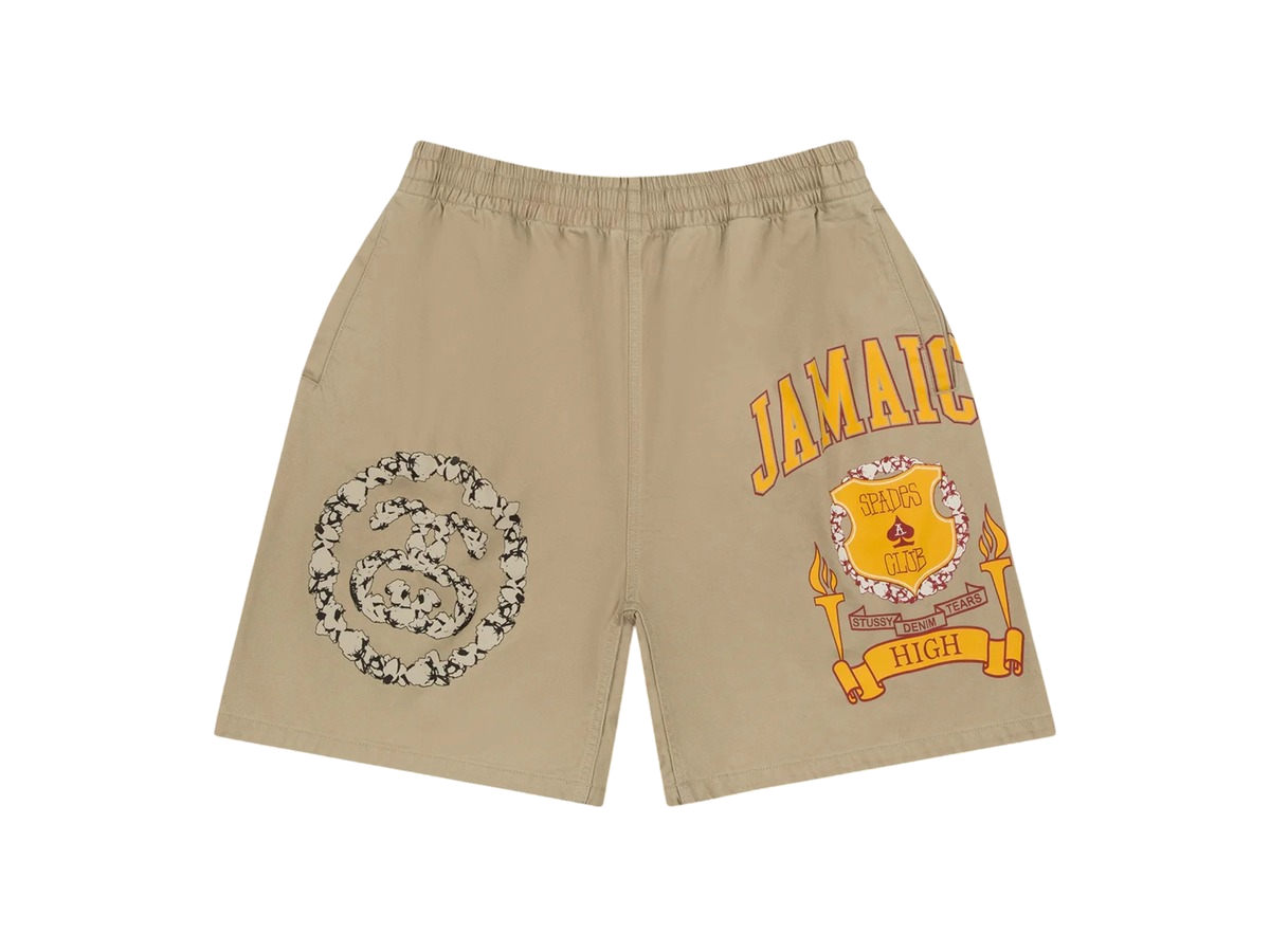 Denim Tears x Stussy Jamaica High Khaki Short Brown