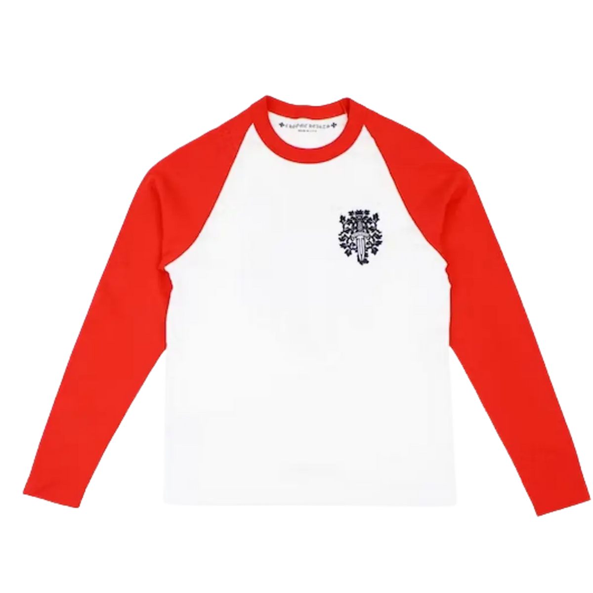 Chrome Hearts Dagger Baseball Shirt White/Red