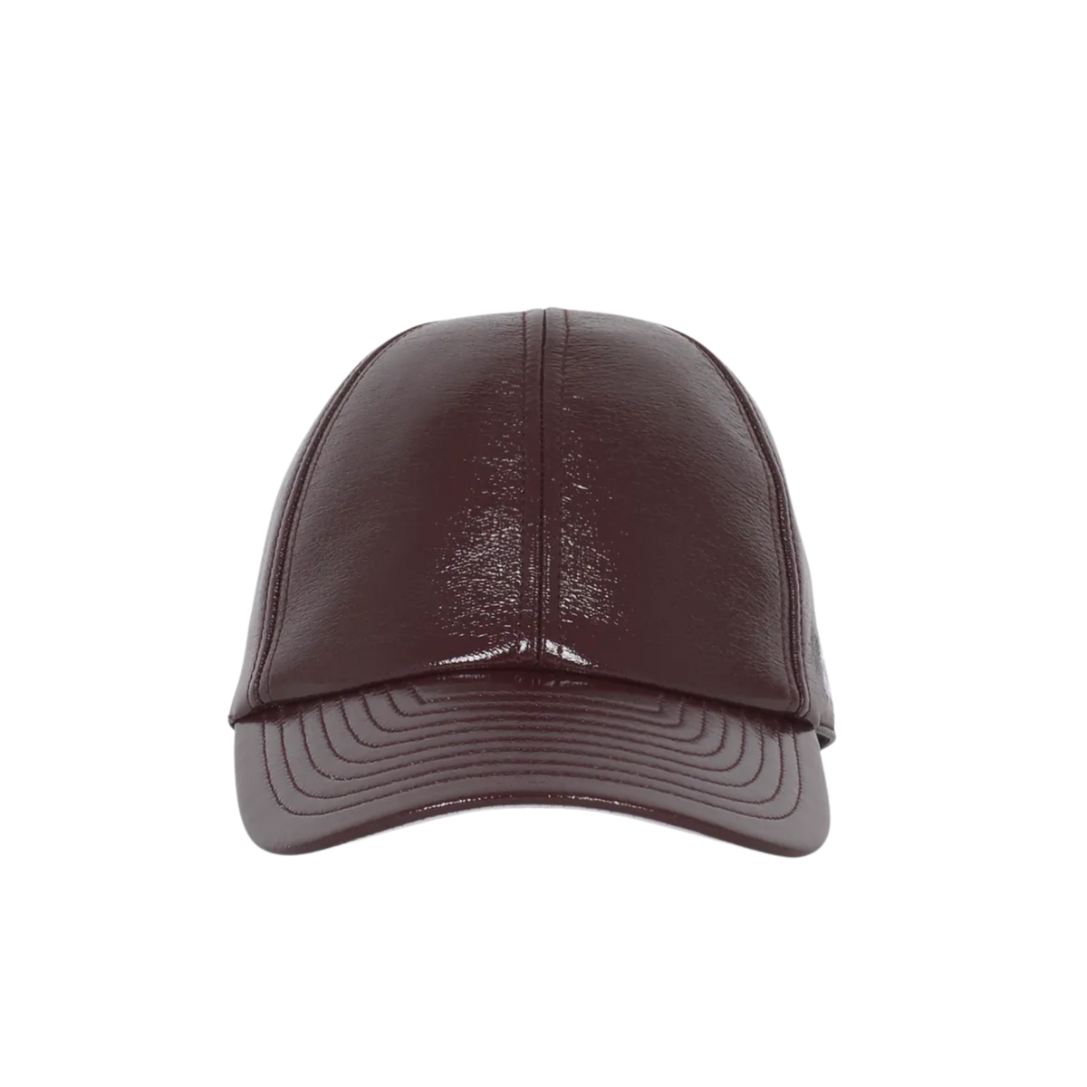casquette vernie à logo brodé Courrèges