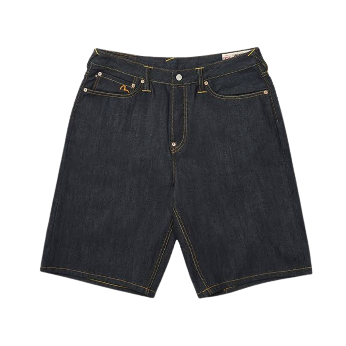 Short en jean brut long Palace x Evisu