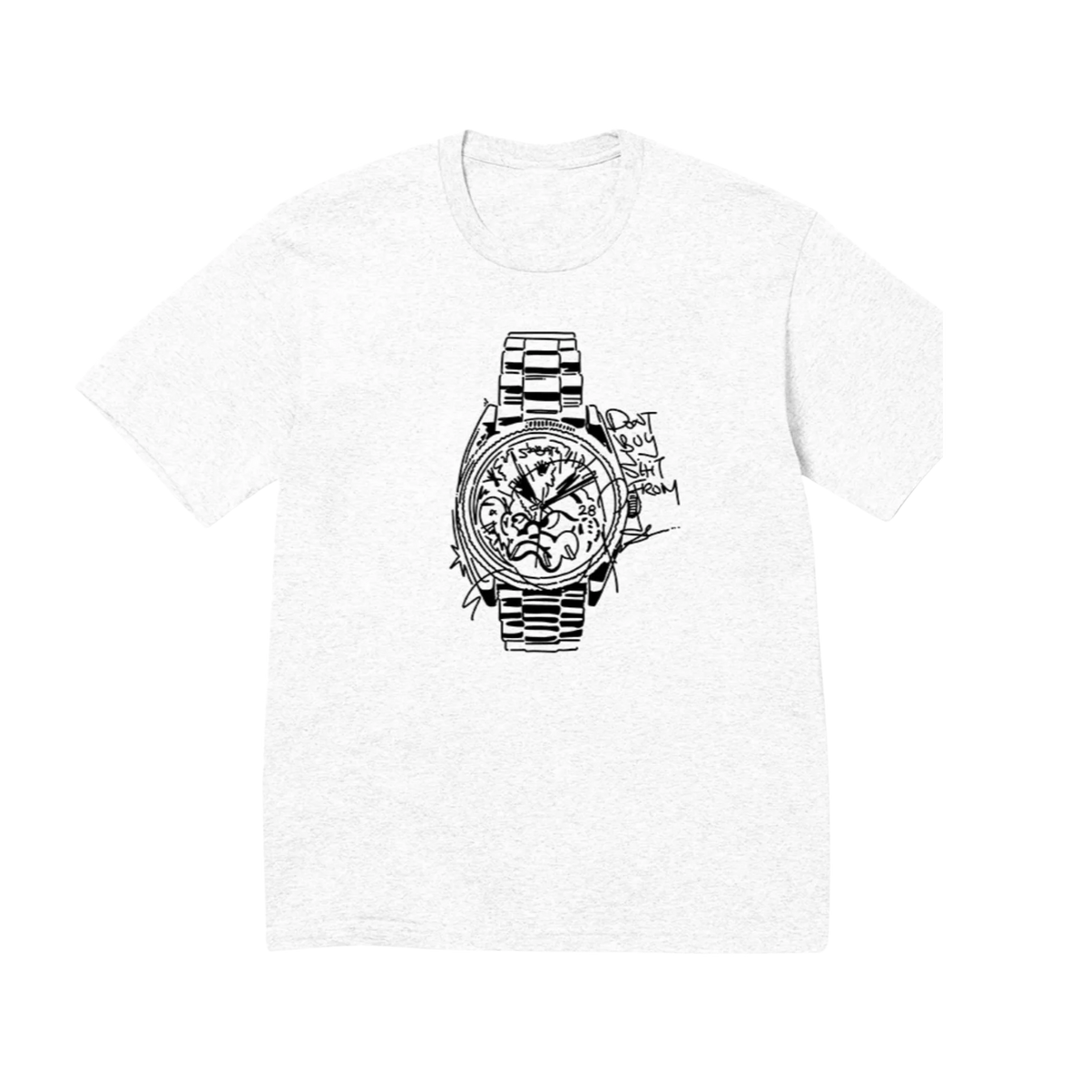Slawn rolex tee shirt white