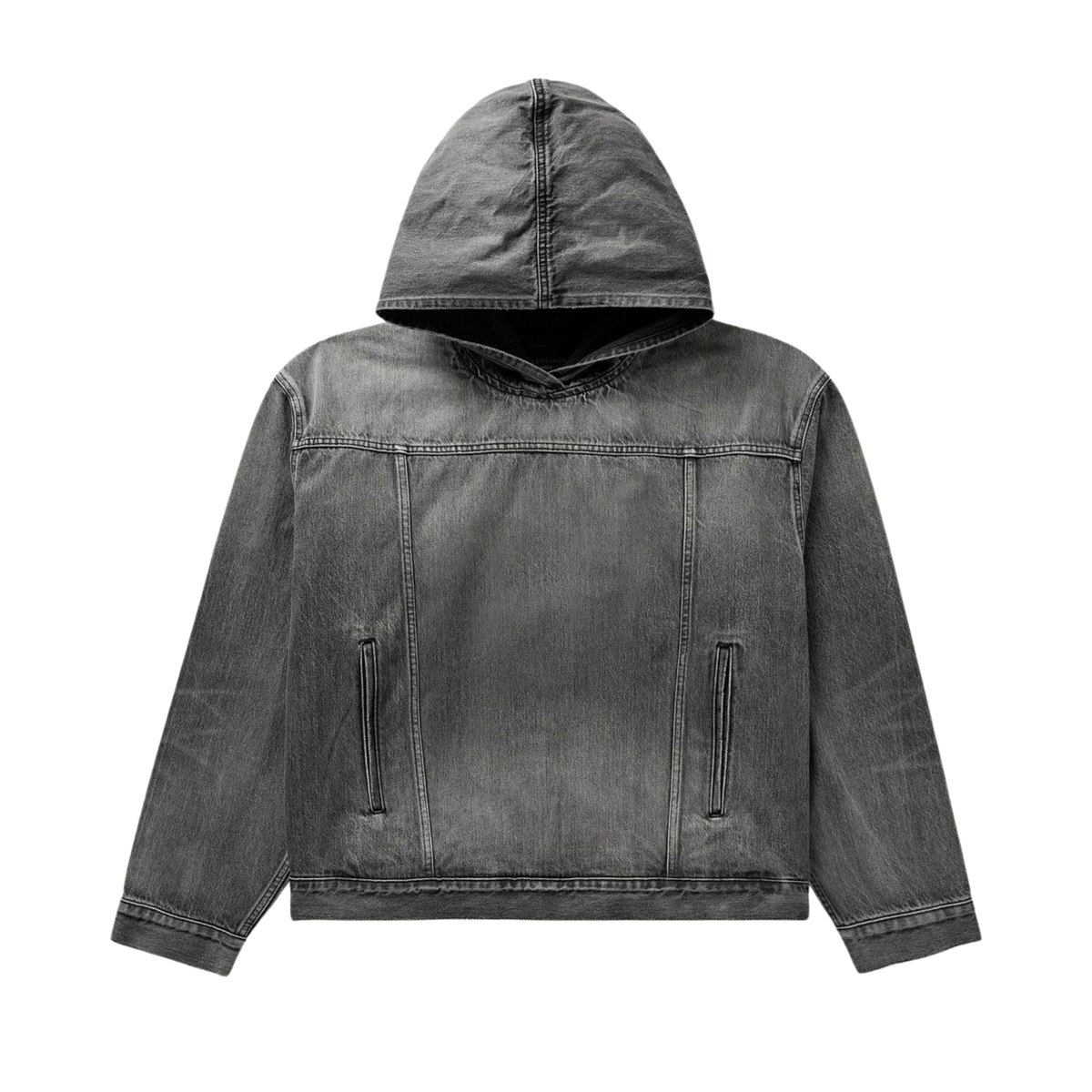 Balenciaga  denim pullover hooded jacket