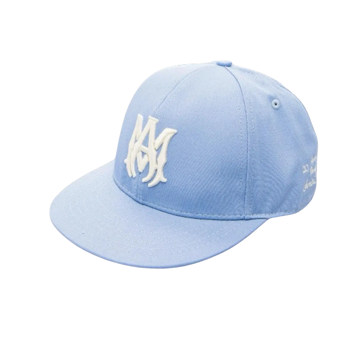 Amiri Men’s MA Logo Fitted Blue Flat Cap