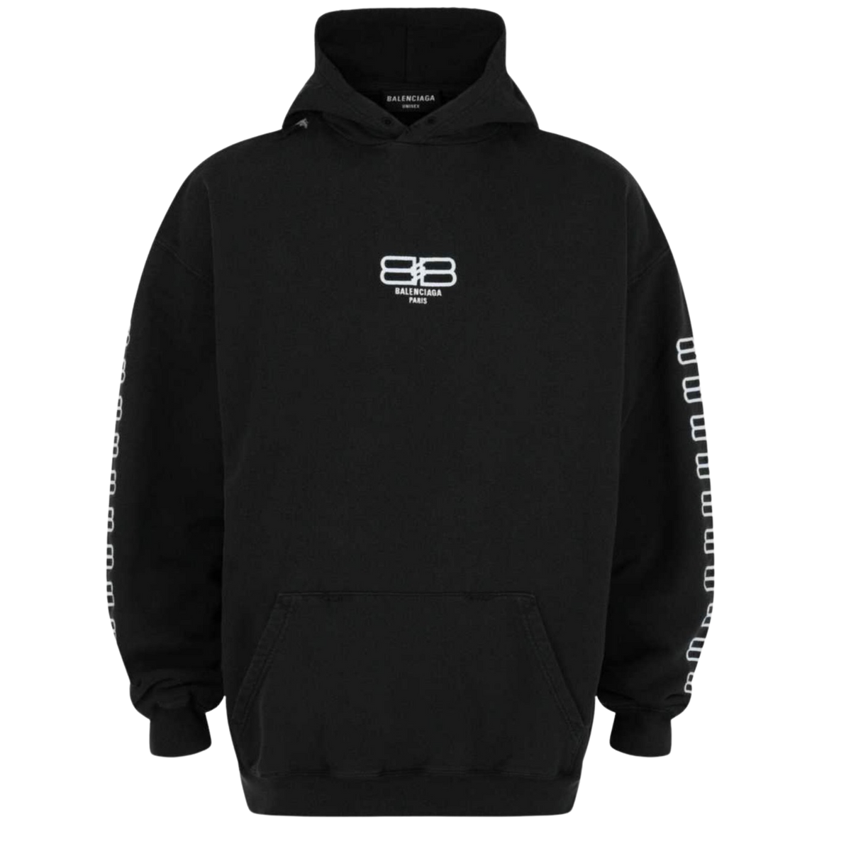 Balenciaga hoodie BB Icon black à logo brodé