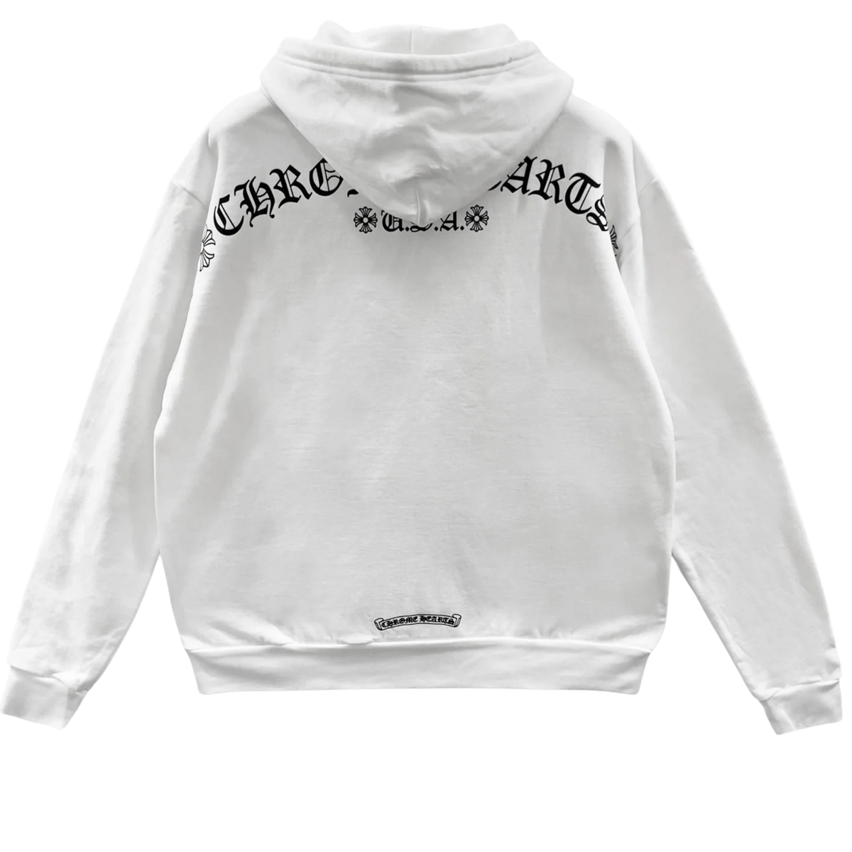 Chrome Hearts Hoodie Zip vertical USA White