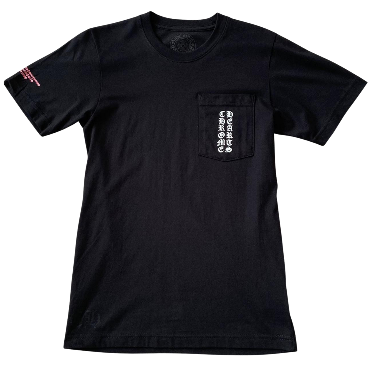 T-shirt Chrome Hearts noir et rose
