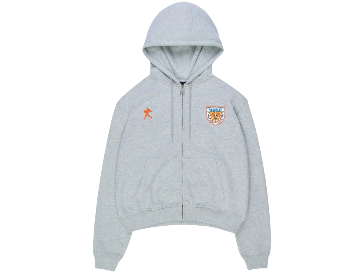 NAHMIAS x Marty Supreme A24 Zip Up Hoodie Heather Grey