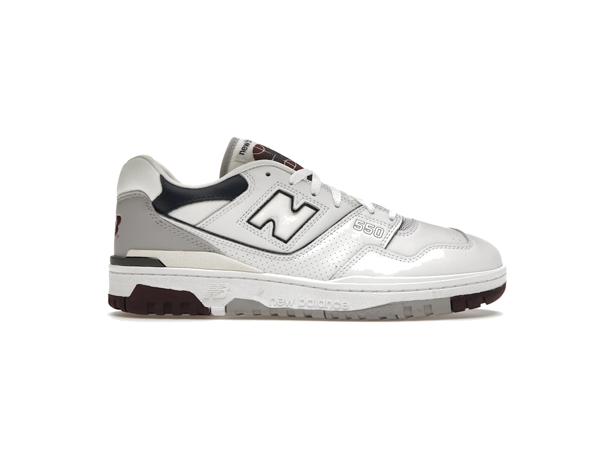 New Balance 550 White Natural Indigo Burgundy