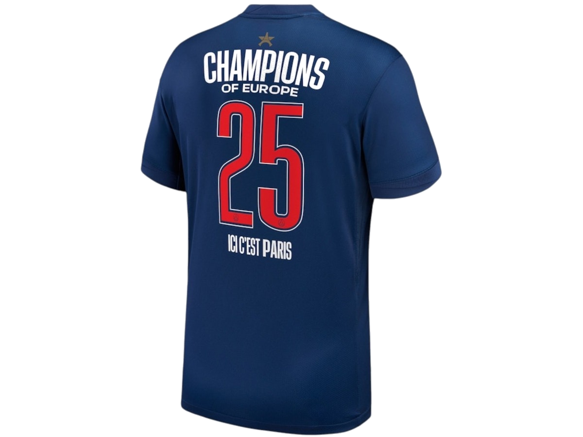 Nike x PSG Champions of Europe 2025 Home Stadium Jersey Blue