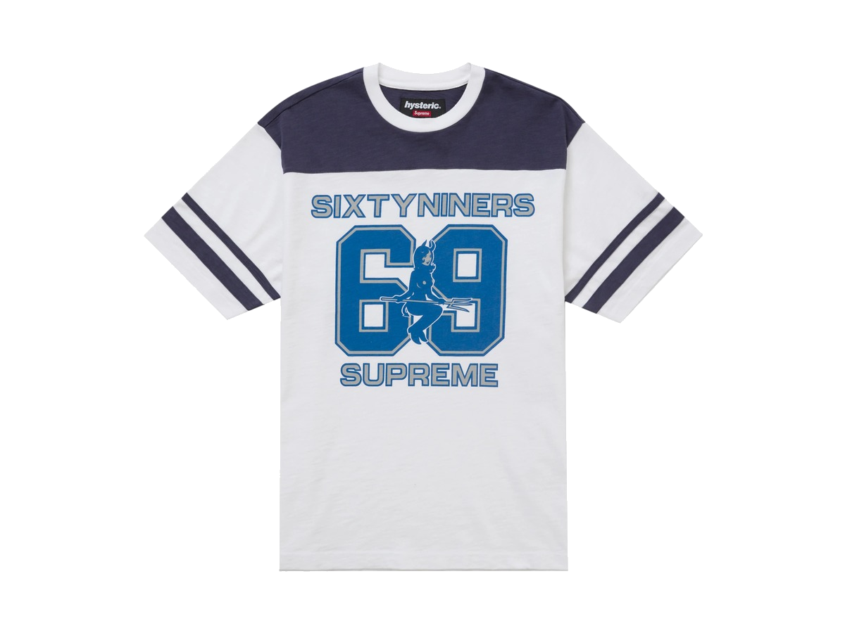 Supreme Hysteric Glamour 69 Football Top White