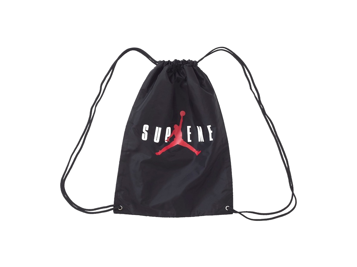 Supreme Jordan Drawstring Bag Black