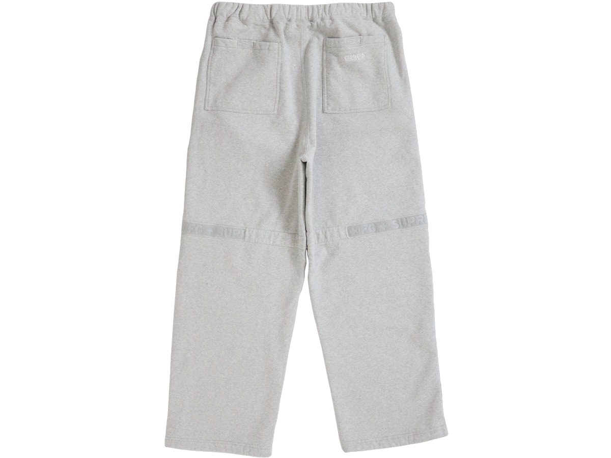 Supreme Marithé + François Girbaud Shuttle Tape Cargo Sweatpant Heather Grey