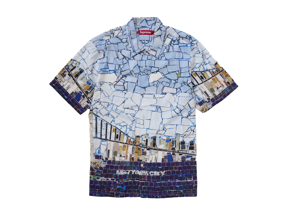 Supreme Mosaic S S Shirt Multicolor