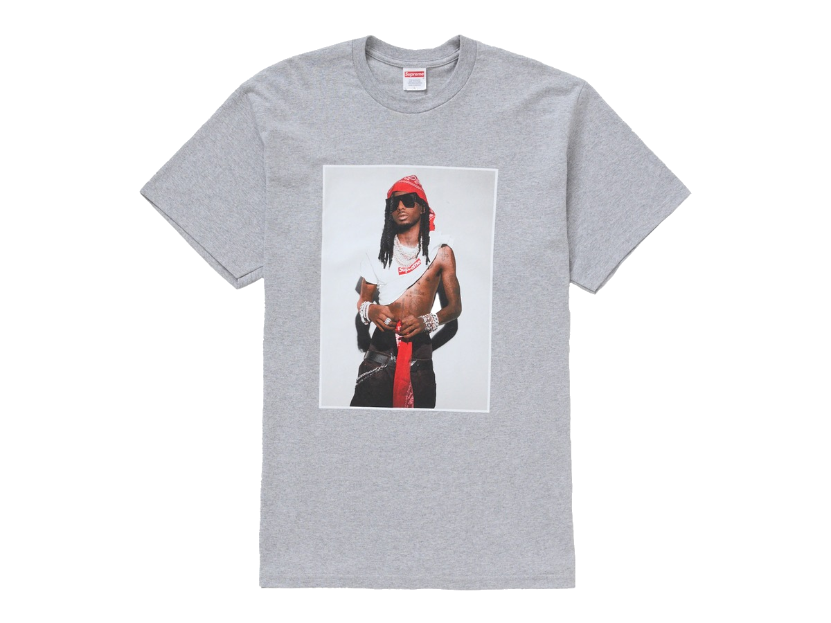 Supreme Playboi Carti Tee Heather Grey
