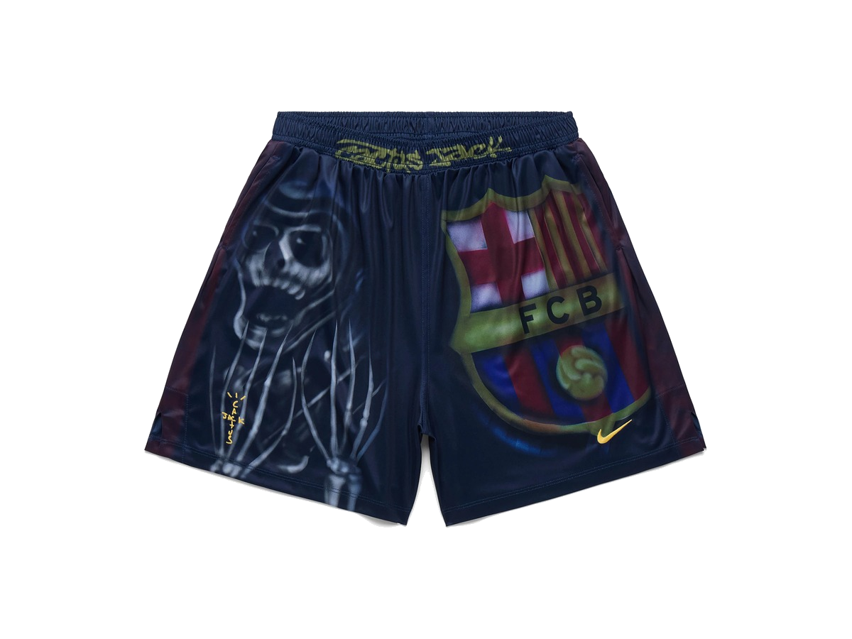 Travis Scott x Nike x FC Barcelona Skeleton Home Shorts Multicolor