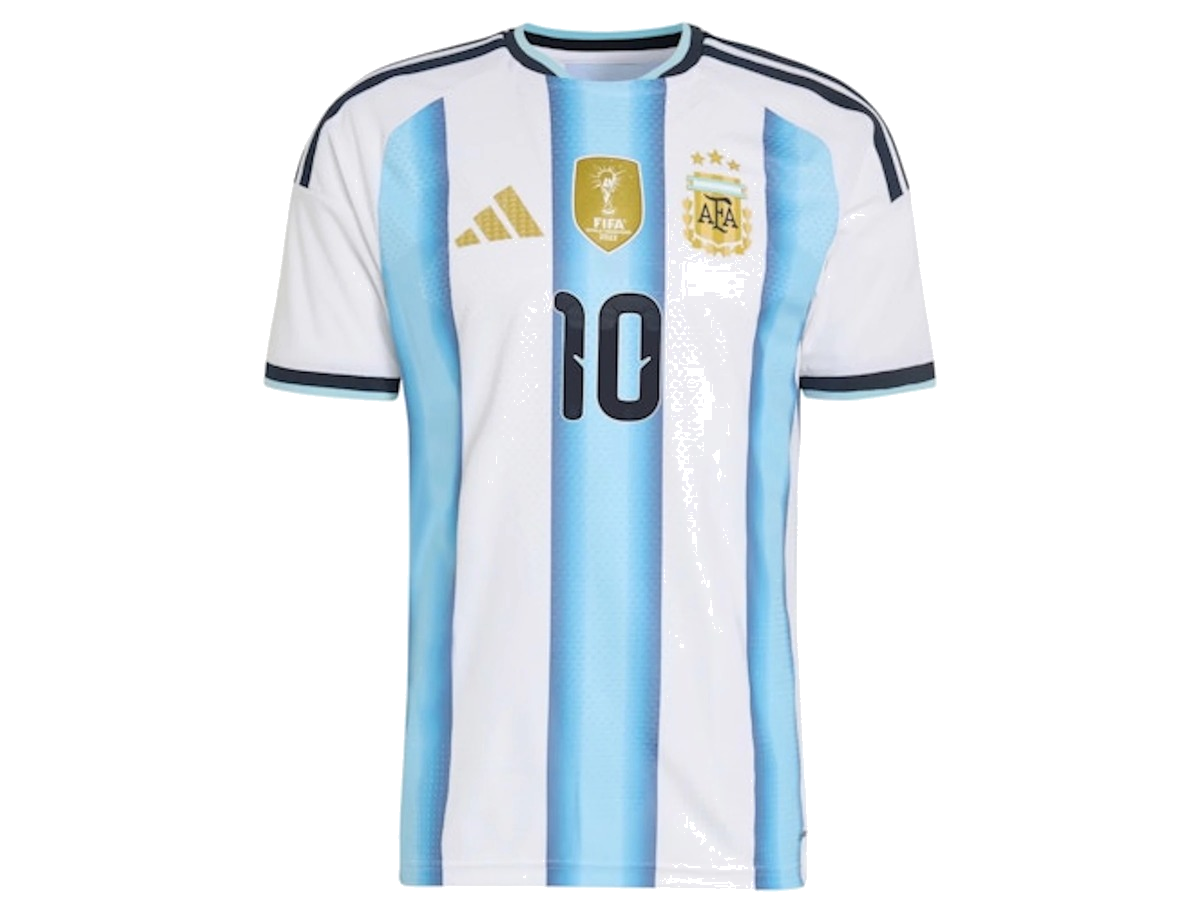 adidas Argentina 26 Home Authentic Messi Jersey White/Icey Blue/Light Blue