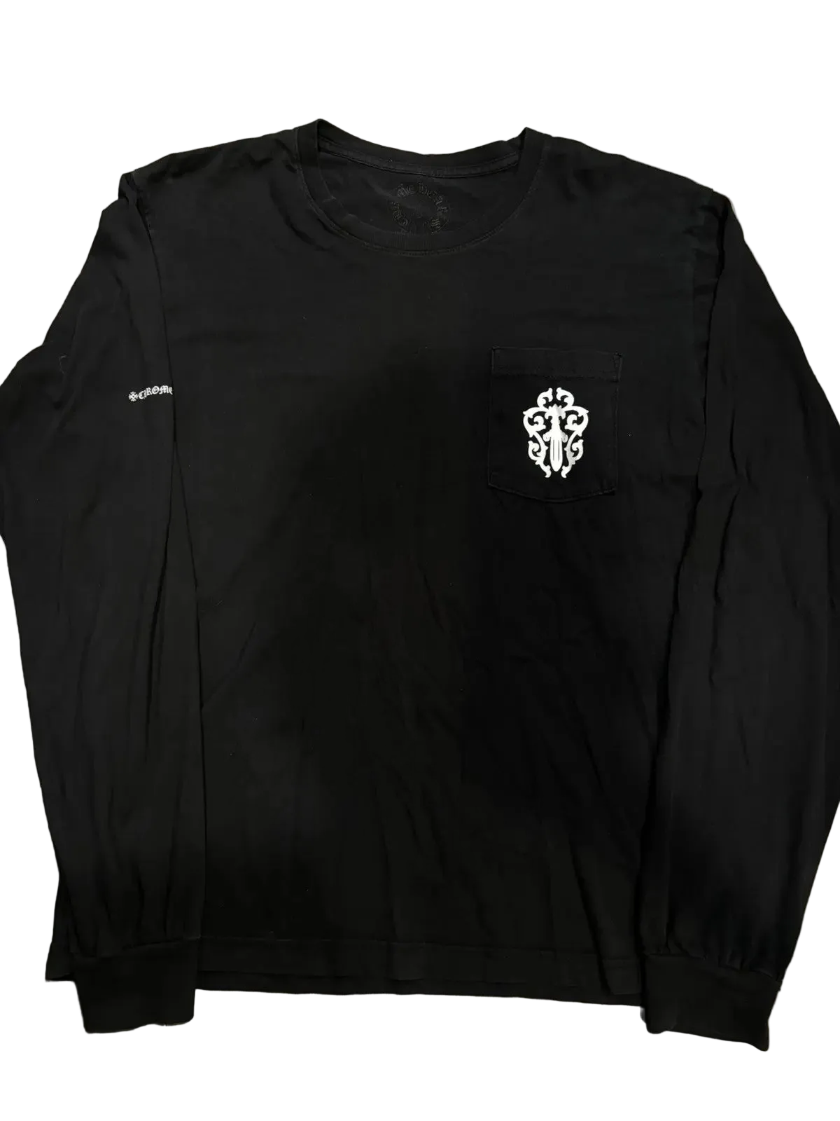 Chrome Hearts Half Script Dagger Long Sleeve T-Shirt