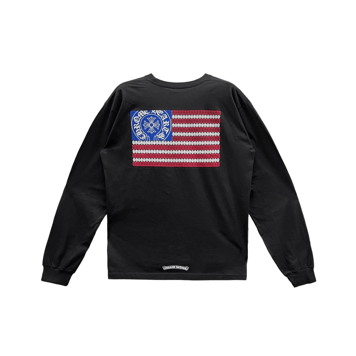Chrome Hearts USA Flag Dagger Long Sleeve T-Shirt