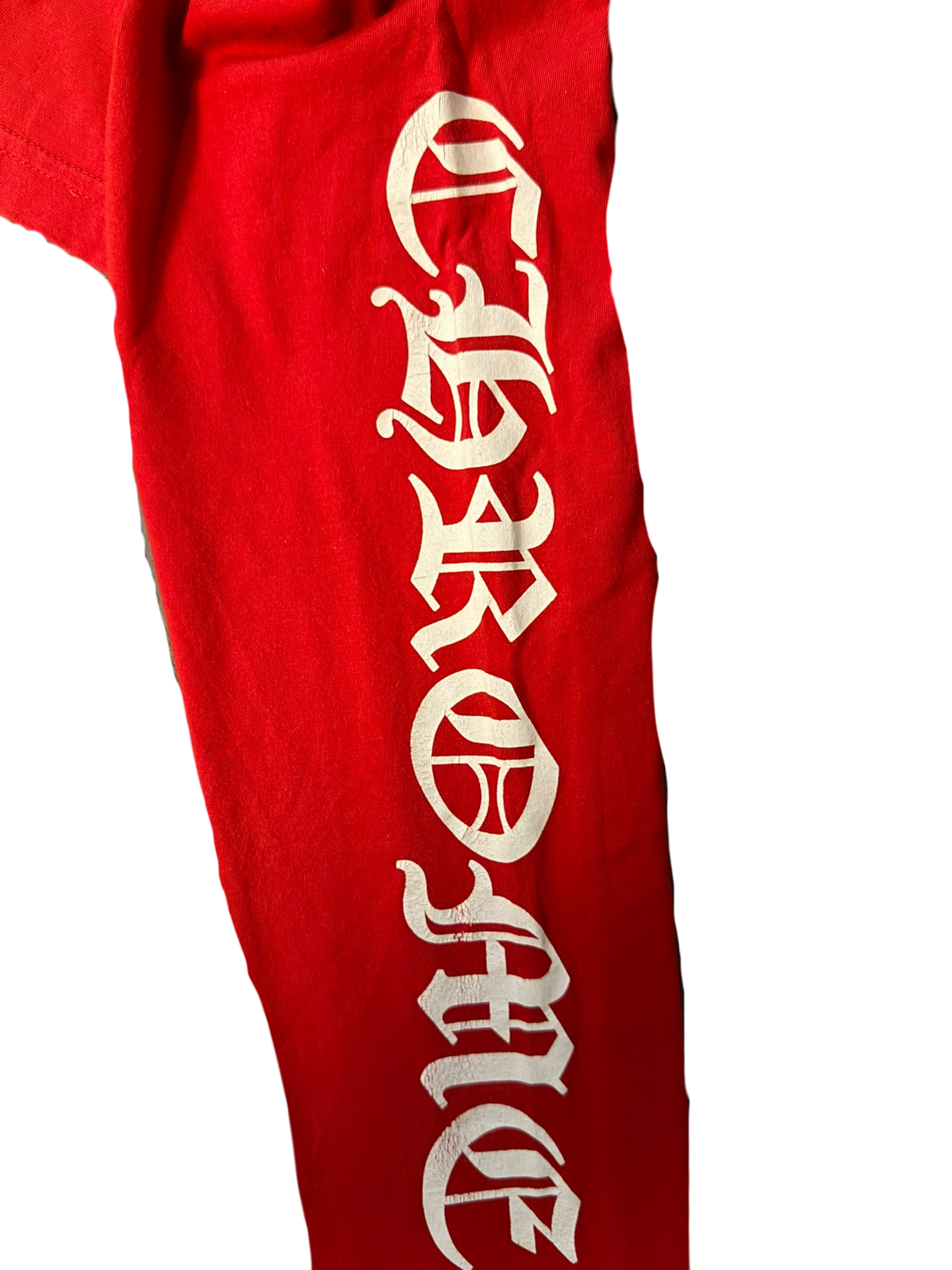 Chrome Hearts Scroll Label Long-Sleeve 'Red'