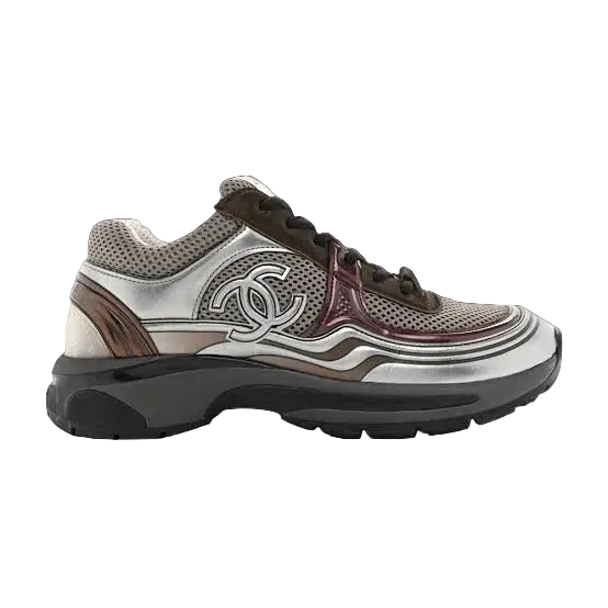 CHANEL RUNNER KHAKI SILVER DARK PURPLE