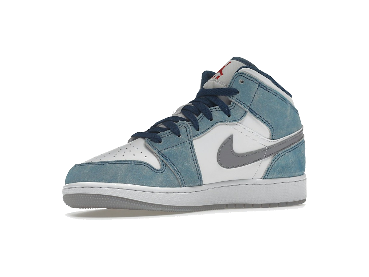 Jordan 1 Mid SE French Blue Light Steel (GS)