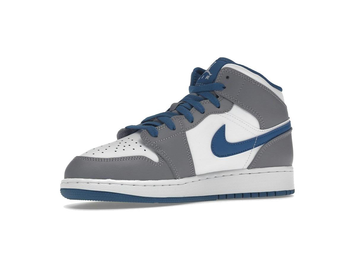 Jordan 1 Mid True Blue Cement (GS)