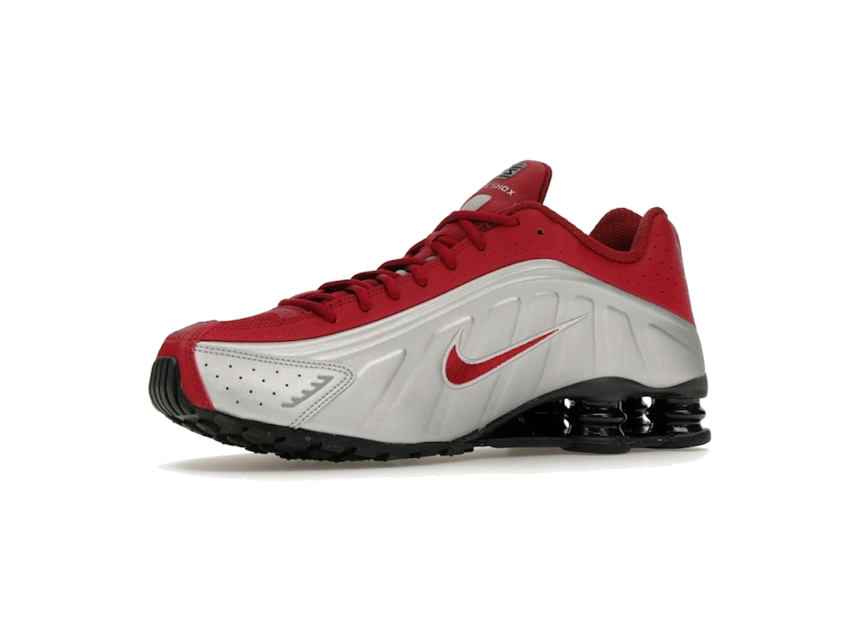 Nike Shox R4 Metallic Silver Black Crimson