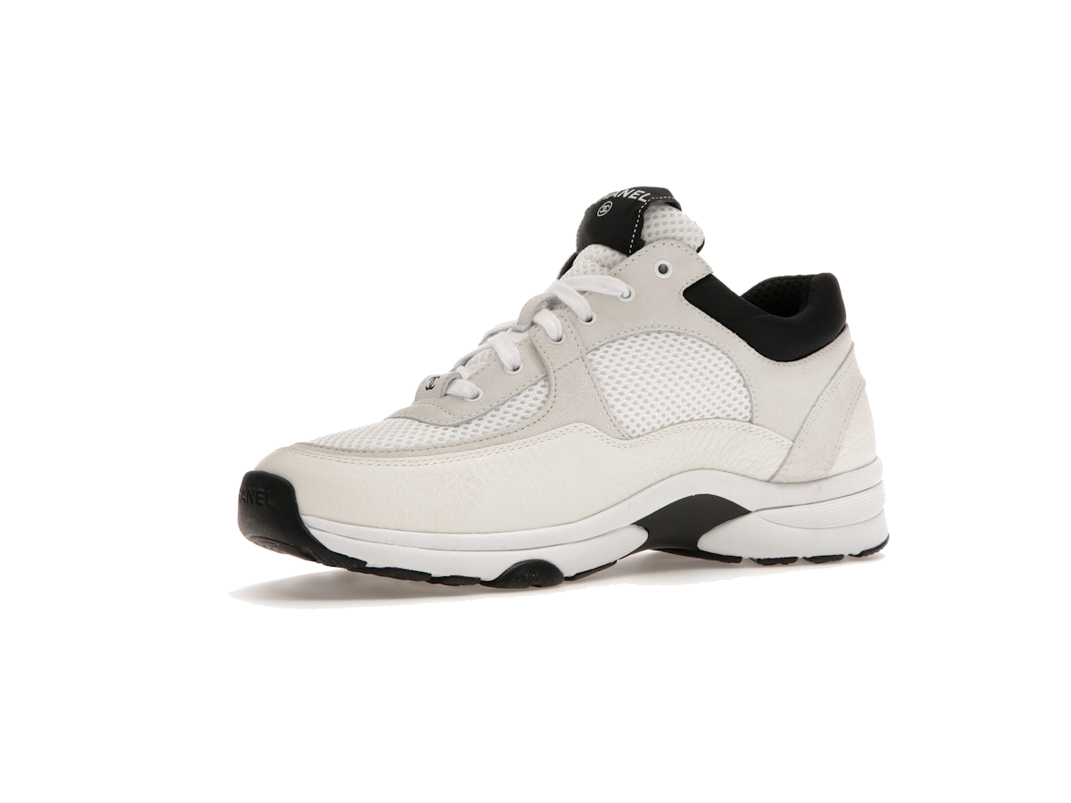 Chanel Low Top Trainer Suede White Black (Women's)