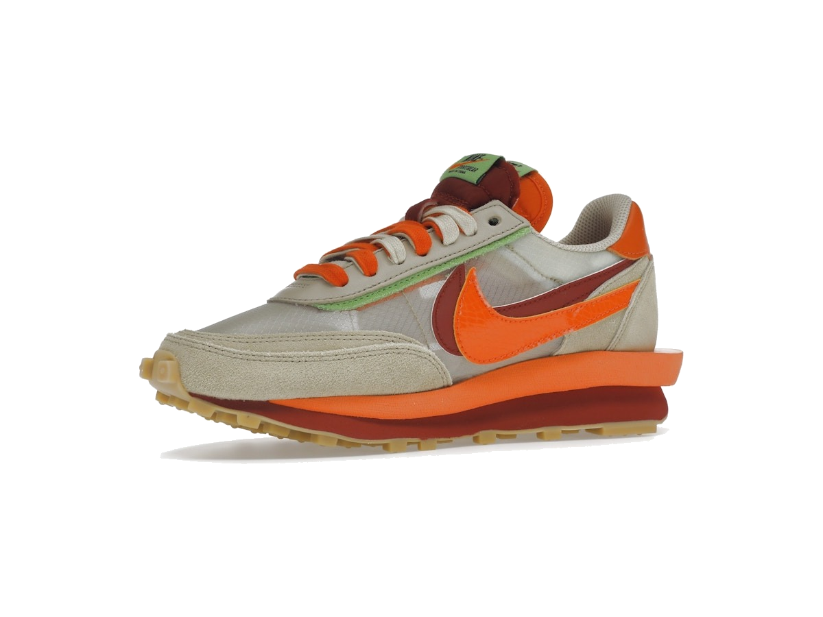 Nike LD Waffle sacai CLOT Kiss of Death Net Orange Blaze