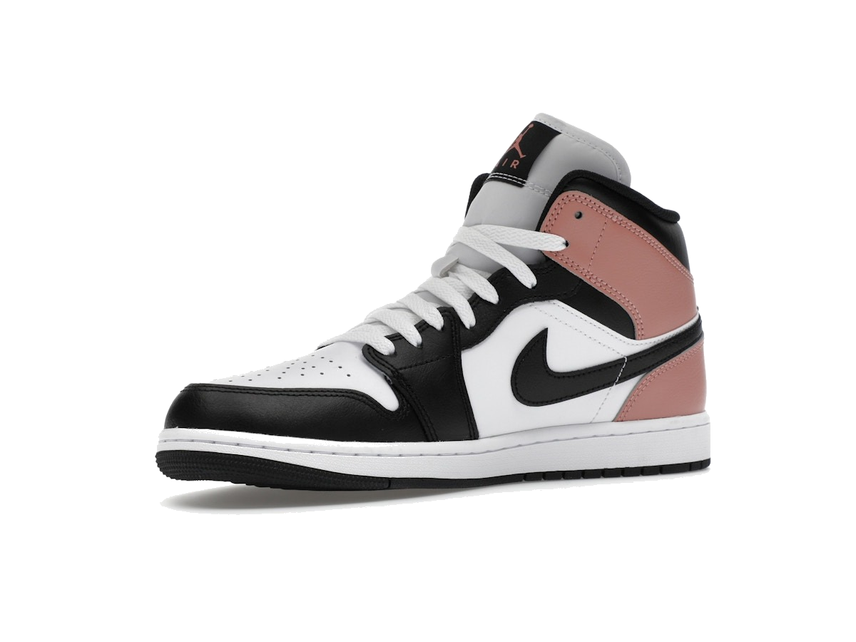 Jordan 1 Mid White Rust Pink Black