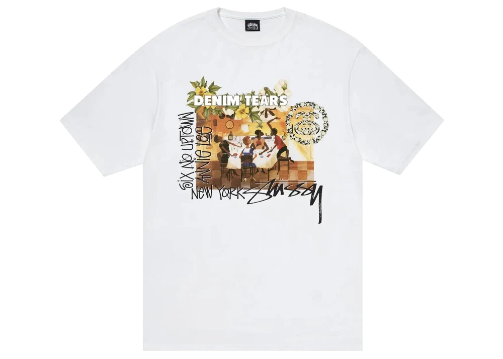 Denim Tears x Stussy Annie Lee Artist Tee White