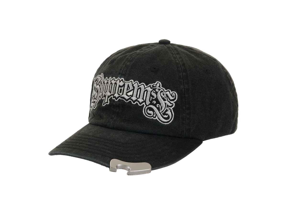 Supreme Bottle Opener 6-Panel Hat Black